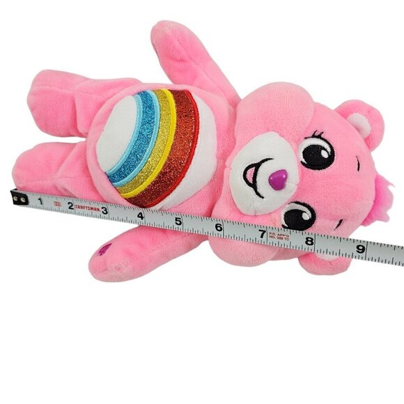 Care Bears Cheer Bear 9” Pink Teddy Bear Soft Stuffed Plush Toy Animal - Picture 4 of 10